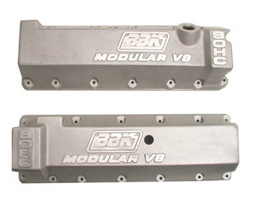 BBK 11 Bolt Pattern Aluminum Valve Covers w/ Driver Side Oil Fill Ford Mustang 4.6L 96-04 by FEZTEC