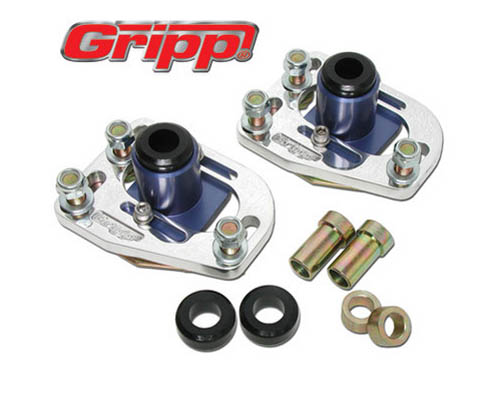 BBK Polished Aluminum Caster Camber Plate Kit Ford Mustang 79-93