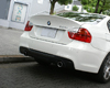 3D Design Carbon Fiber Rear Diffuser 2 Tip BMW 3 Series E90/E91 335i Sedan M-Sport 06-11