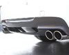 3D Design Carbon Fiber/FRP Rear Diffuser BG 2 Tip Exhuast BMW 3 Series E90 M-Sport 06-11