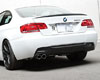 3D Design Carbon Fiber Rear Diffuser 2 Tip Exhaust BMW 3 Series E92 E93 M-Sport 2 Door 06+
