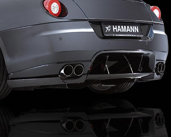 Hamann 3-Pc Fiberglass Rear Diffuser Ferrari 599 06+
