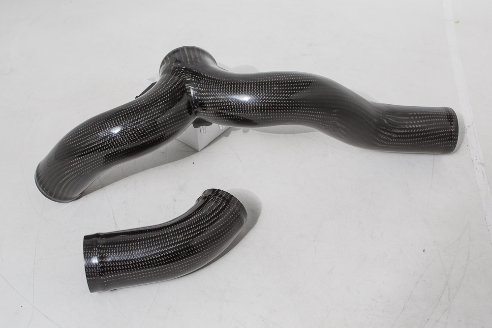 Agency Power 2x2 Carbon Fiber Sleeve Intercooler YPipe Kit Porsche Panamera Turbo CLEARANCE