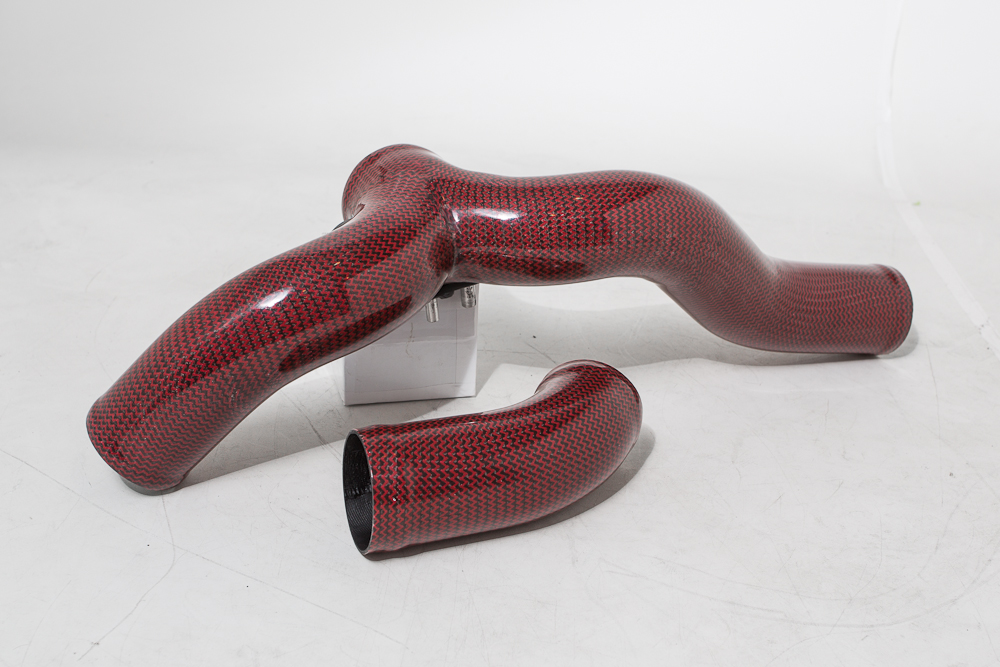 Agency Power 2x2 Carbon Fiber Red Sleeve Intercooler YPipe Kit Porsche Panamera Turbo CLEARANCE