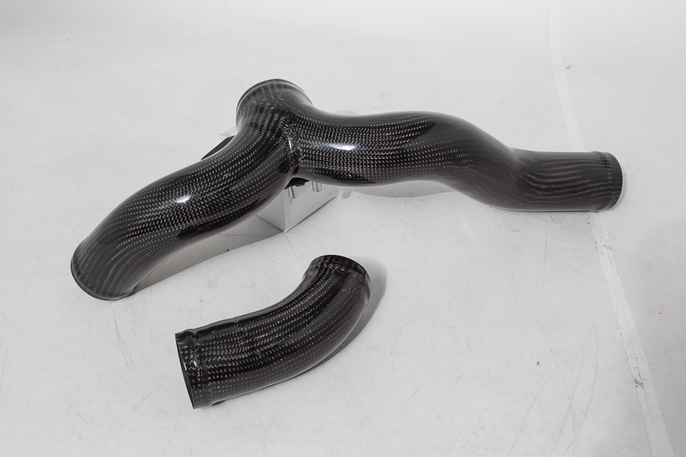 Agency Power 2x2 Carbon Fiber Sleeve Intercooler YPipe Kit Porsche Panamera Turbo CLEARANCE