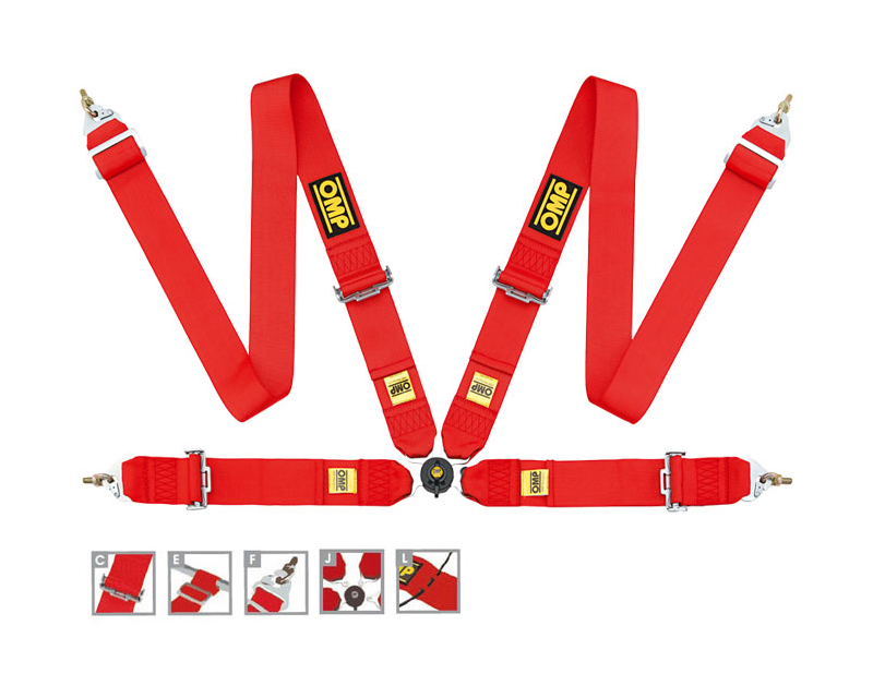 OMP 4 Point Racing Harness