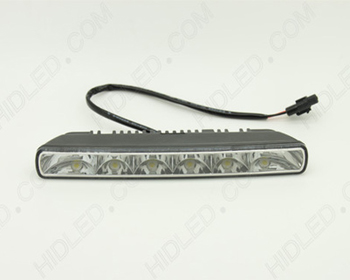 LED Daytime Running Light HID Kit Black Housing w/6 LEDs