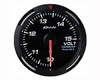 Defi Racer Series 52mm Metric Voltage Gauge - White