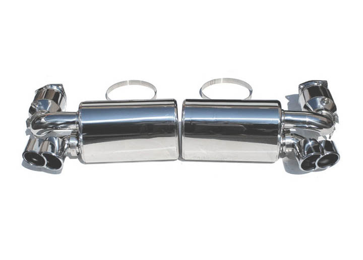 Fabspeed 2.75"/70mm Maxflo Exhaust 200 Cell German Sportcats Tips Porsche 996 Turbo X-50 GT2 99-05