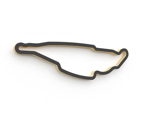 Linear Edge Wood Race Track Art - Gilles Villeneuve