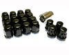 KICS Bullocks and Nut set M12x1.25 Black