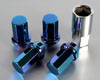 KICS Caliber M12x1.25 Titanium Blue Lug Nuts