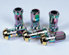 KICS R40 M12x1.50 Racing Lug Nuts NEO Chrome