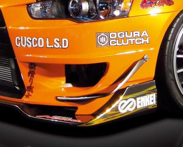 M Sport Carbon Front Canards Mitsubishi Lancer Evolution X 08+
