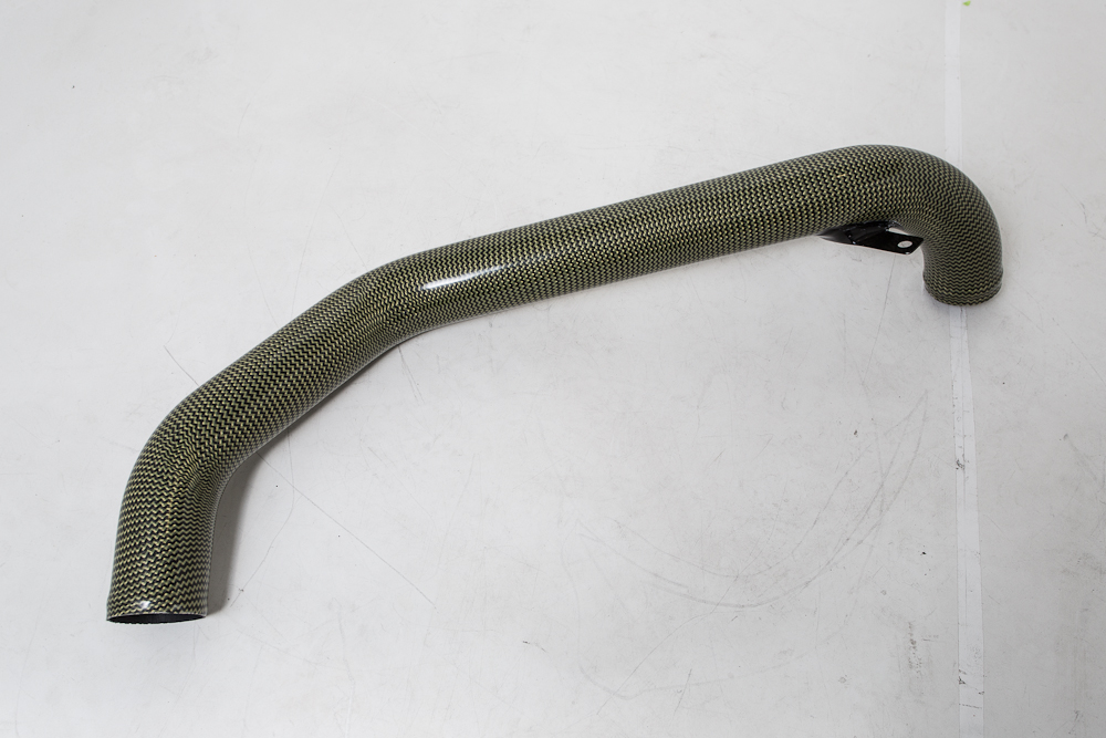 Agency Power 2x2 Yellow Carbon Fiber Sleeve 3inch Intercooler Pipe Mitsubishi EVO X CLEARANCE