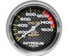 Autometer Carbon Fiber 2 5/8 Nitrous Pressure Gauge
