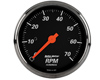 Autometer Designer Black 3 1/8 Tachometer 7000 RPM