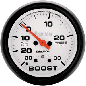 Autometer Phantom 2 5/8 Boost/Vacuum Gauge