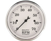 Autometer Old Tyme White 3 1/8 Tachometer 7000 RPM