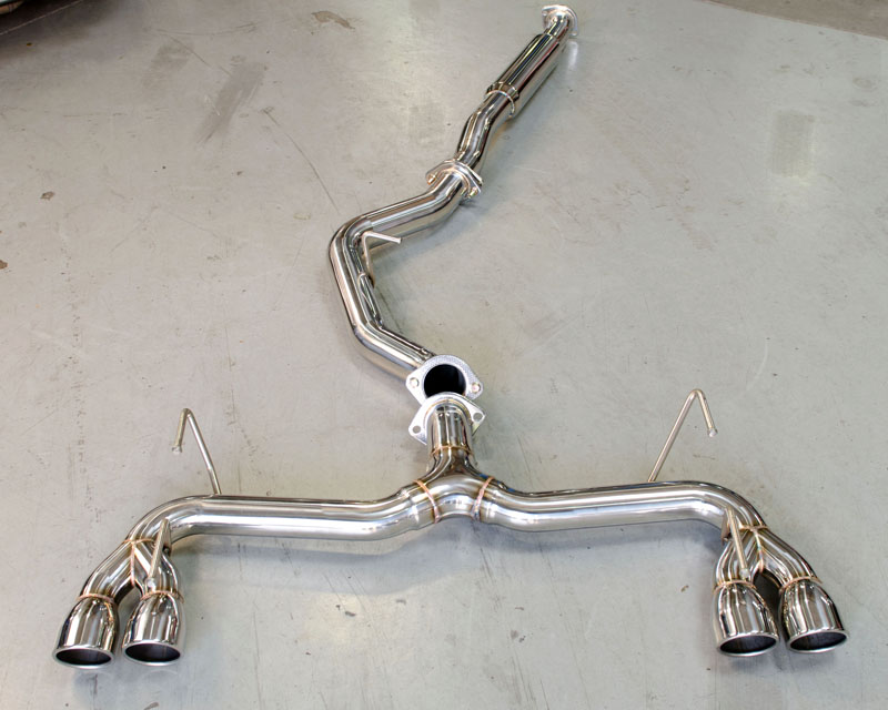 Agency Power Stainless Tip Catback Exhaust w/o Muffler Subaru WRX STI 08-12