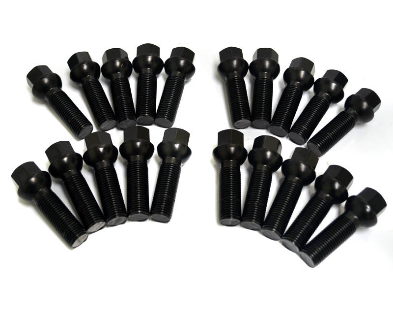 Agency Power 20pc Gloss Black Wheel Lug Bolt Set for Porsche