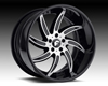 Forgiato Azioni 19X10 5x100 Black with Silver Facing