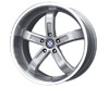 Beyern 5 17X8  5x120  15mm Silver Machined  72 Bore