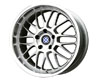 Beyern Mesh 15X7  4x100  27mm Silver Machined Lip