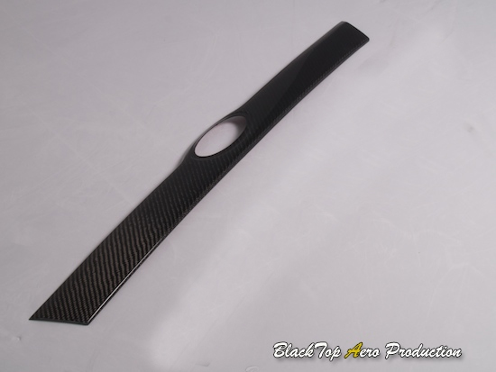 BlackTop Aero Carbon Fiber Chrome Delete Hatch Lid Cover Subaru WRX 5dr 08-12