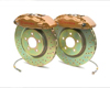 Brembo GT 12.8 Inch 4 Piston Gold Caliper Front Brake Kit Subaru WRX 02-07