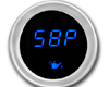 Cyberdyne Blue Ice Oil Pressure Gauge