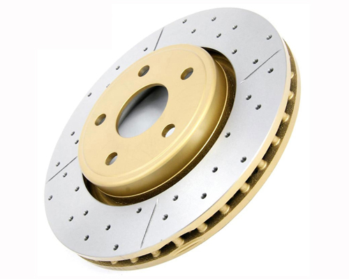 DBA X-Gold Drilled & Slotted Front Rotor Subaru BRZ Limited 13+