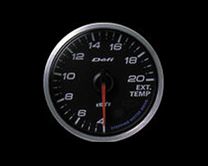 Defi Link Meter 60mm Black Exhaust Temperature Gauge