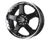 Drag DR-11 17X7  4x100/4x114.3  40mm Gloss Black Machined Lip
