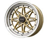 Drag DR-20 15X7  4x100  10mm Gold Machined Lip