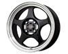 Drag DR-23 15X6.5  4x100  40mm Gloss Black Machined Lip