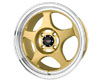 Drag DR-23 15X6.5  4x100  40mm Gold Machined Lip