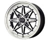 Drag DR-20 15X7  4x100  10mm Gloss Black Machined Face