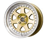 Drag DR-27  16X8.25  5x114.3  15mm Gold Machined Lip