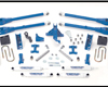 Fabtech 10in 4 Link Coilover System Dirt Logic Shocks Ford F-250 Super Duty 05-07