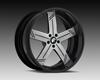 Forgiato Linee 19x10 5x100  Satin Silver Black Lip