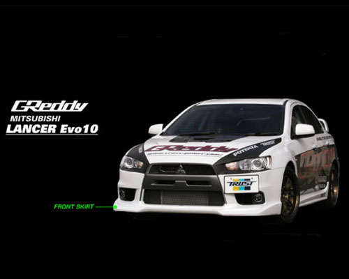 Greddy Front Lip Spoiler Mitsubishi Evolution X 08+