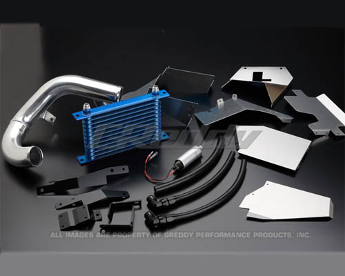 Greddy 13 Row Twin Oil Cooler Kit w/Thermostat Mazda RX-7 93-97