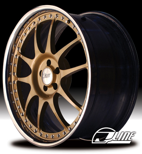 JLine 3 Piece Reverse Lip 10RL3 Wheel 18x8.0