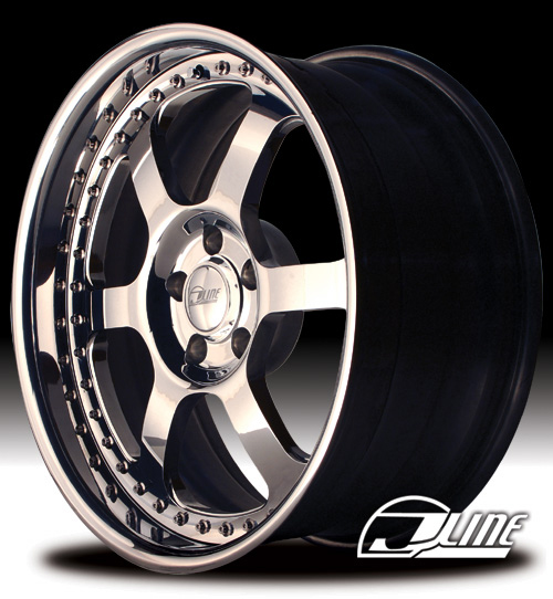 JLine 3 Piece Reverse Lip 6RL3 Wheel 18x10.5