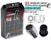 KICS Leggdura M12x1.25 Racing Lug Nuts Black