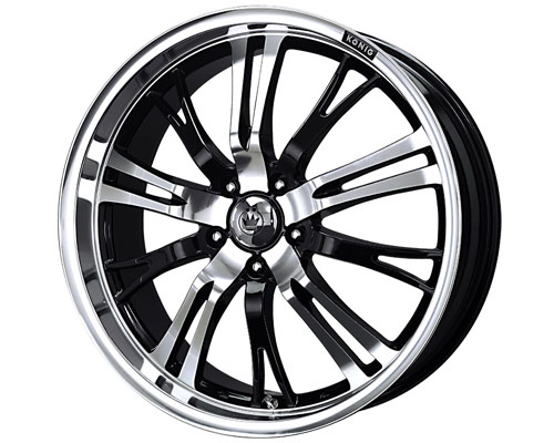 Konig Unkown 18X7.5  4x108/100  45mm Black
