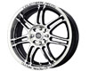 Liquid Metal Velocity 17X7.5  4x100/4x114.3  40mm Black Machined Face