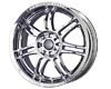 Liquid Metal Velocity 17X7.5  4x100/4x114.3  40mm Chrome