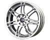 Liquid Metal Velocity 17X7.5  4x100/4x114.3  40mm Silver Machined Face